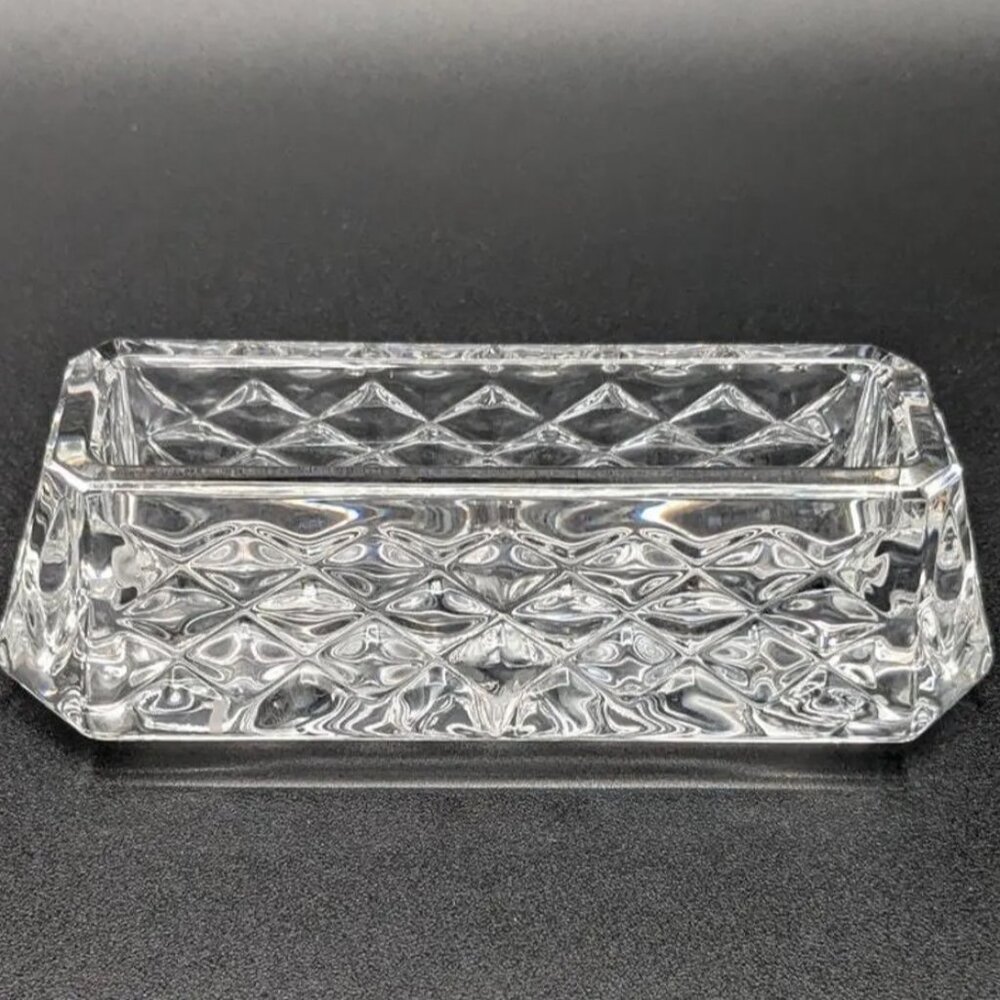 MINT! WATERFORD Crystal Business Card Holder